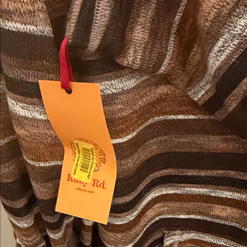 Ruby Rd. Multicolor Striped Sweatshirt NWT! - Picture 3 of 5